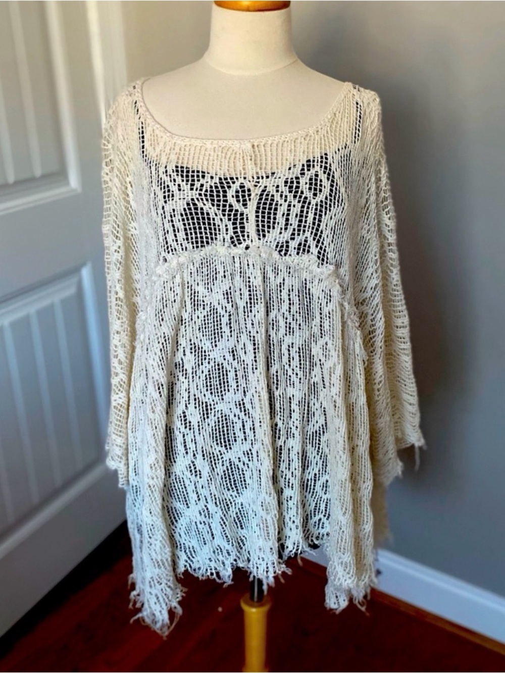 Free People Ripped and Torn Babydoll Tunic